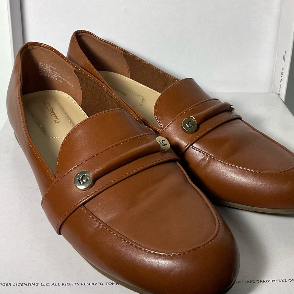 Liz Claiborne Tan Leather Loafers